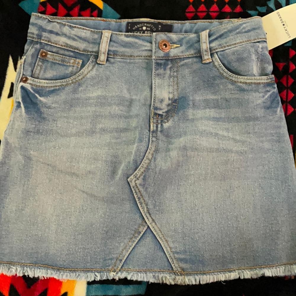 Kids lucky brand jeans skirt